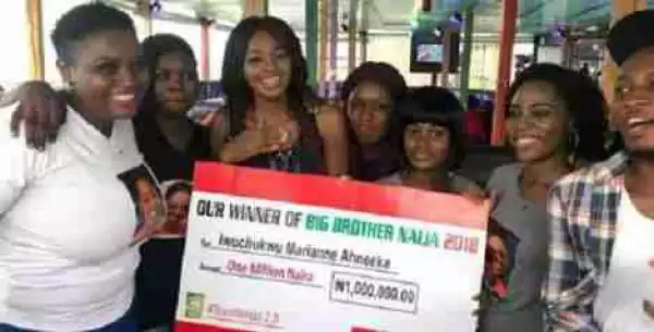 #BBNaija:Ahneeka gifted N1m by her fans 
